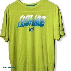 𝅺nike Neon Kevin Durant "Lightening" Tee, L